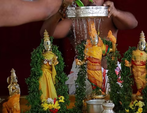Abhishekam to Utsava Murthulu